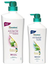 Himalaya Anti Hair Fall Shampoo with Bringaraja, 1000 ml and Himalaya Anti Dandruff Shampoo, 700ml