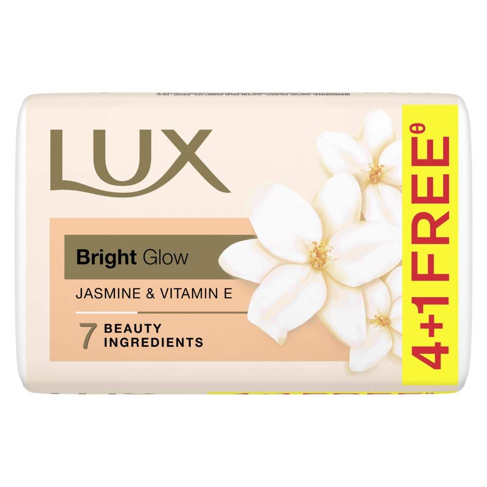 Lux Glow Jasmine & Vitamin E For Glowing Skin Beauty Soap Offer Pack 5X100 g
