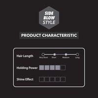 Gatsby Hair Styling Wax - Mat & Hard, For Side Blow Style, Mat Finish, Strong Hold, High Volume, Non Sticky, Easy Wash Off, Anytime Re-Stylable Hair Wax, 75gm