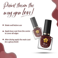 Olivia Nail Paint for Glossy Finish - 5ml (2 Sparkly Violet)