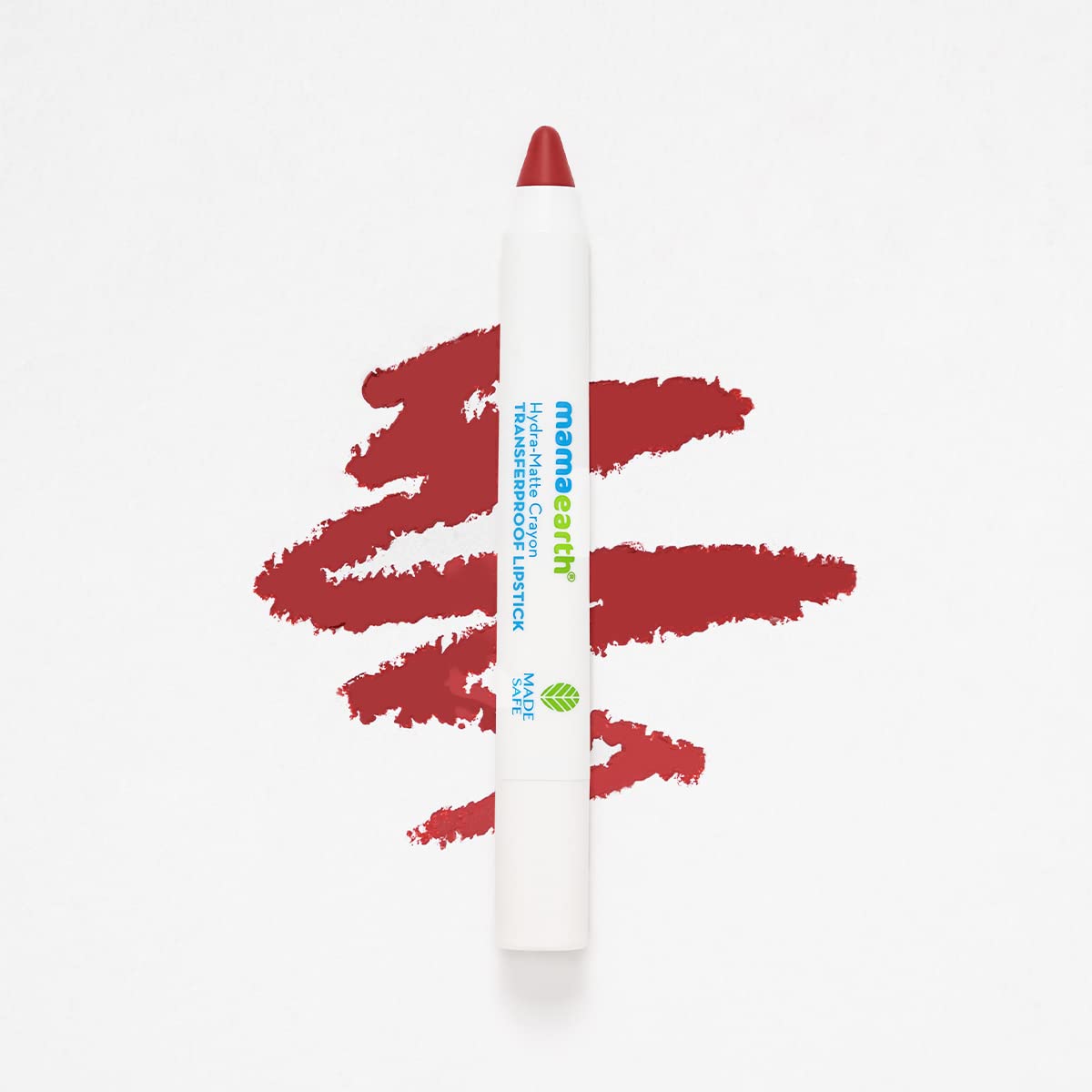 Mamaearth Hydra-Matte Crayon Transferproof Lipstick with Argan Oil & Hyaluronic Acid - 03 Berry Red-2.4 g