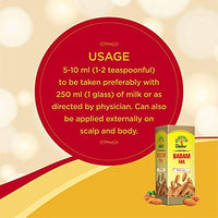 Dabur Badam Tail - 50ml | Sweet Almond Oil | Rich in Vitamin-E | For Healthy Hair & Skin | Sharpens Brain | Improves Digestion | Extracted from Almonds