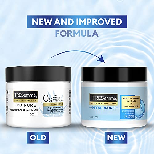 TRESemme Pro Pure Moisture Boost Mask, With Aloe Essence, Sulphate Free & Paraben Free, For Dry Hair, 300 Millilitre
