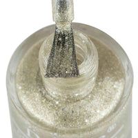 DeBelle Gel Nail Polish Sirius (Gold With Silver Glitter Sugar Finish Nail Paint)|Non UV - Gel Finish |Chip Resistant | Seaweed Enriched Formula| Long Lasting|Cruelty and Toxic Free| 8ml