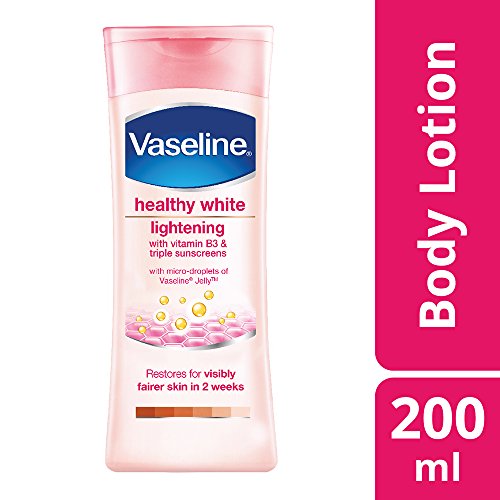 Vaseline Healthy Bright Daily Brightening Body Lotion, For Healthy & Glowing Skin, 200 ml (Pack of 5)