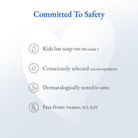 Softsens Assorted Pack of 5 Kids Soap | Gentle & Nourishing with Shea Butter & Milk Cream | Dermatologist Tested and Approved (75gm)