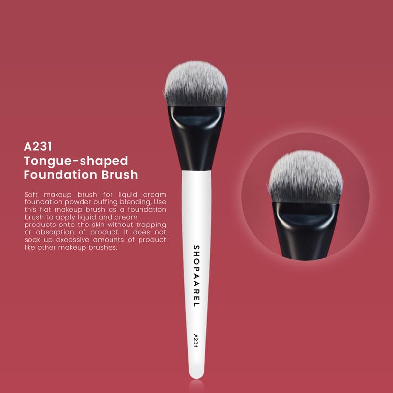 SHOPAAREL A231 - TONGUE-SHAPED FOUNDATION BRUSH