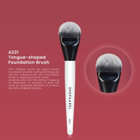 SHOPAAREL A231 - TONGUE-SHAPED FOUNDATION BRUSH