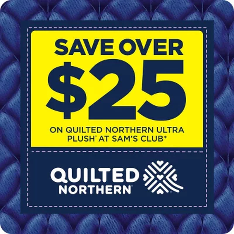 Quilted Northern Ultra Plush 3-Ply Toilet Paper 36 Rolls, 255 Sheets/Roll
