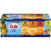 Dole No Sugar Added Mixed Fruit Variety Pack, 4 Oz., 16 Pk.