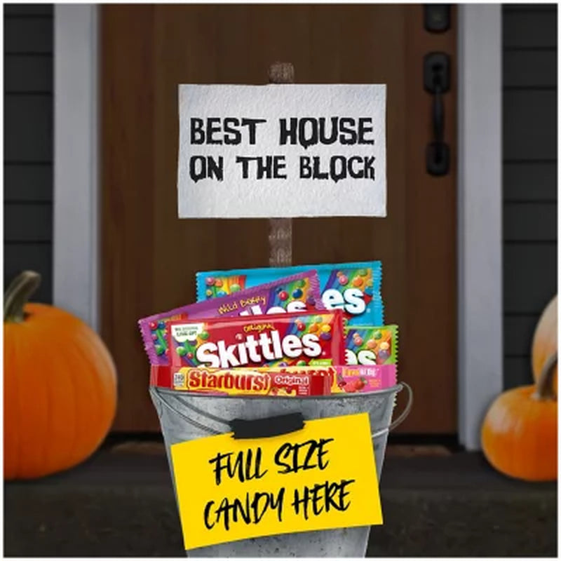 Starburst & Skittles Chewy Candy, Variety Box, Full Size, 30 Pk.