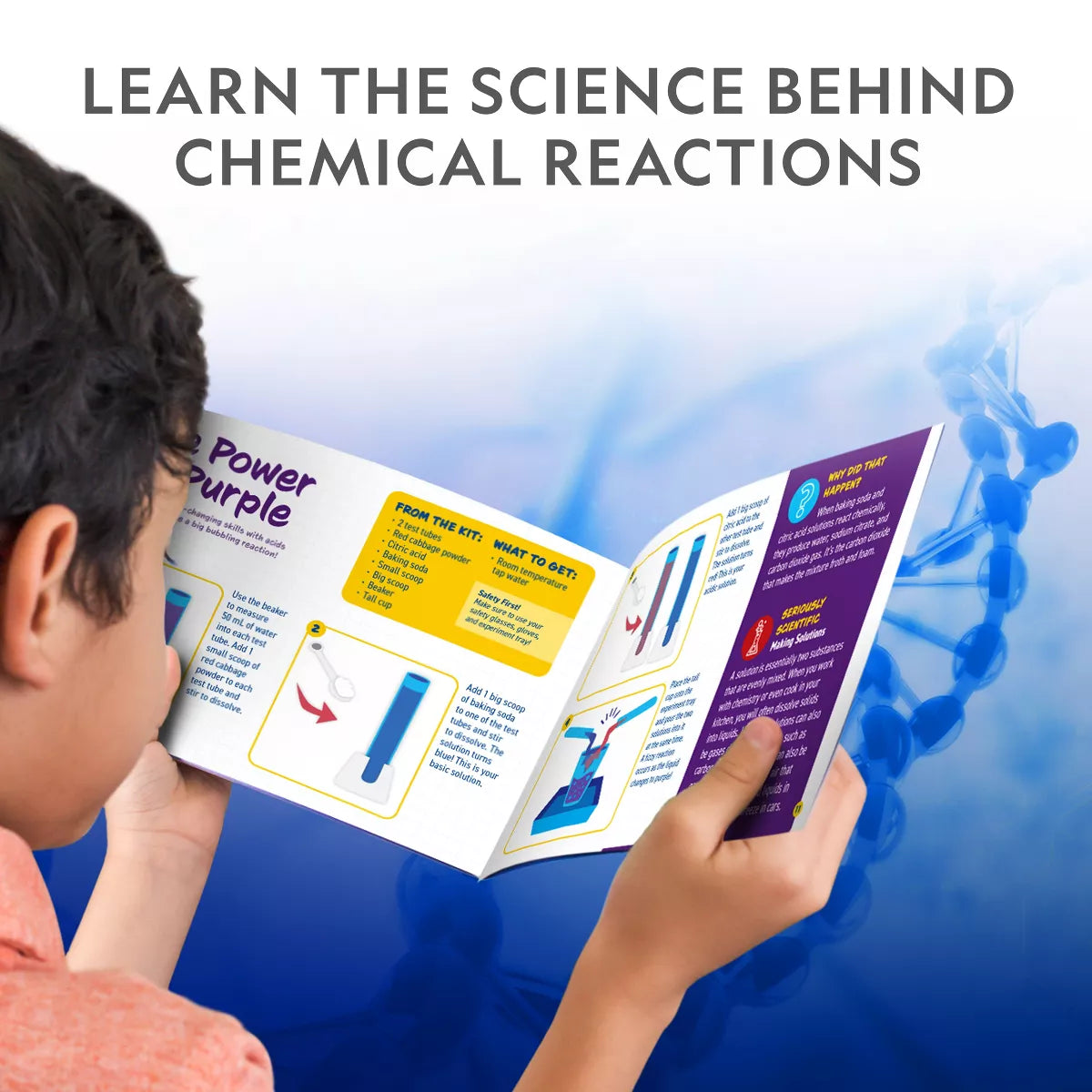 NATIONAL GEOGRAPHIC Amazing Chemistry Set - Mega Chemistry Kit with over 15 Science Experiments, Make Glowing Worms, a Crystal Tree, Fizzy Solutions, and More