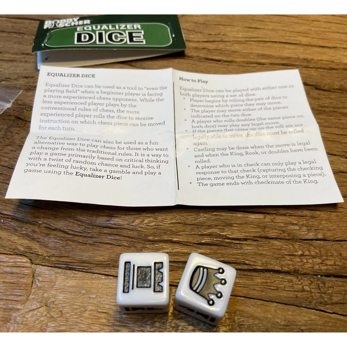 WE Games Equalizer Chess Dice, Equalizes Skill Level between Players