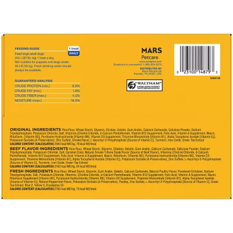 Pedigree DENTASTIX™, Variety Pack, Adult Large Breed Dental Treats, 65 Ct.