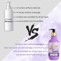 WOW Skin Science Rice Water Shampoo with Rice Water, Rice Keratin & Lavender Oil for Damaged, Dry and Frizzy Hair |No Sulphate & Parabens | No Silicones and Synthetic Color | For Men & Women - 300 ml