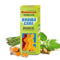 Vansaar Rhuma Care Massage Oil - 100 ml | Long lasting relief | Suitable for Knee, Neck, Back, Joint Pains | 100% Ayurvedic Formula