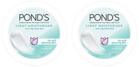 POND's Light Face Moisturizer 200 ml, Daily Lightweight Non-Oily Cream with Vitamin E for Soft Glowing Skin, SPF 15 - With Vitamin C & Niacinamide (Pack of 2)