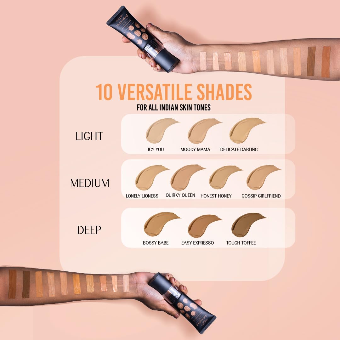 Lovechild Masaba Skip Everything Blurring Medium Coverage 4 In 1 Serum Skin Tint For All Skin Type, Natural Coverage, For Daily Use, With Sod Technology, Icy You, 30Ml