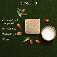Sadhev Ayurvedic Goat Milk And Jojoba Butter Bathing Soap For Dull Dry Pigmented And Tanned Skin Chemical Free - 125g (Pack of 1)