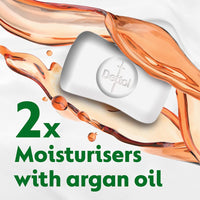 Dettol Skincare Moisturizing Beauty Bathing Soap Bar with Argan Oil, 150gm each (600gm) | Softer Skin, Pack of 4
