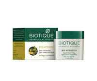 Biotique Bio Myristica Spot Correcting Anti Acne Face Pack, 20g & Bio Winter Green Spot Correcting Anti Acne Cream, 15g