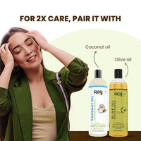 Rey Naturals Pure Neem Oil For Skin & hair | Neem Oil for Hair Growth, Dandruff Relief, Scalp Infection & Healthy Hair | Body Massage Oil For Men And Women - 200ML pack of 2