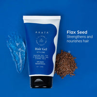 Arata Styling Combo of 2 - Styling Hair Cream (100 ML) & Styling Hair Gel (100 ML) | For Glossy & Matte Looks | Soft & Strong Hold | Defined, Frizz-Free Hair | Adds Texture & Boosts Moisture | For All Hair Types