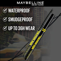 Maybelline New York Kajal Pencil, Super Black, Intense Colour, Sharp Definition, Long-Lasting, Colossal Kajal, 0.35G, Matte Finish (Pack of 2)