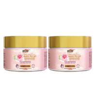 WOW Skin Science Super Light Rose Aloe Gel Moisturizer|Instant Hydration|Non-Sticky & Oil-Free|Quick Absorbing|Suitable for all Skin Types|50 ml|Pack of 2