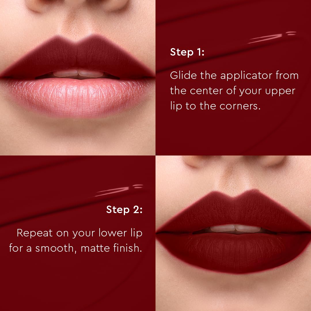 C2P Pro Liquid Lipstick Waterproof Matte Orange Lipsticks for Women | Long Lasting Smudge Proof | Infused with Argan Oil, Vitamin E | Cruelty Free, Vegan - Celeb Secret (Liquid Lipstick Emma, 2 ml)