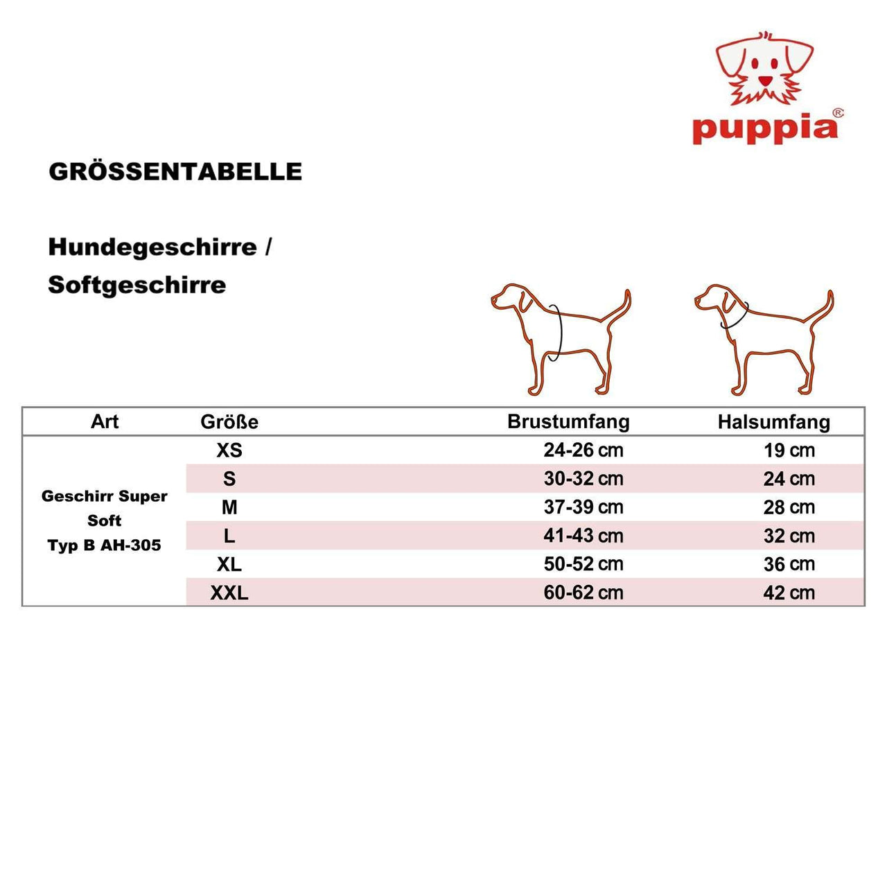 PUPPIA International Puppia Harness Soft B Vest RED Large Large (12-1/5" Neck Girth x 16" - 17" Breast Girth)