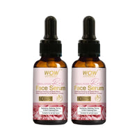 WOW Skin Science Hydrating Himalayan Rose Face Serum | Rose Essential Oil & Beetroot | Vitamin B5 & E for Repair, Blemishes, Toning & Bright Skin | Paraben Free | For Women & Men | 30 ml ) Pack of 2