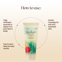 moha: Aloe vera Gel 200g Enriched With Moisturizing Lotion 100 Ml Combo | This Combo Deeply Moisturises the Skin | For Women & Men (Combo of 2) (200gm+100ml)