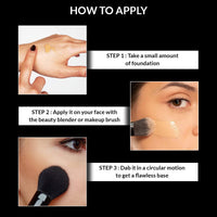 STARS COSMETICS Makeup Foundation Matte Finish Cream Personal & Professional, Light Weight, Waterproof & Long Lasting, Full Coverage Face For All Skin Types for Women & Girls 8g (CHINESE)