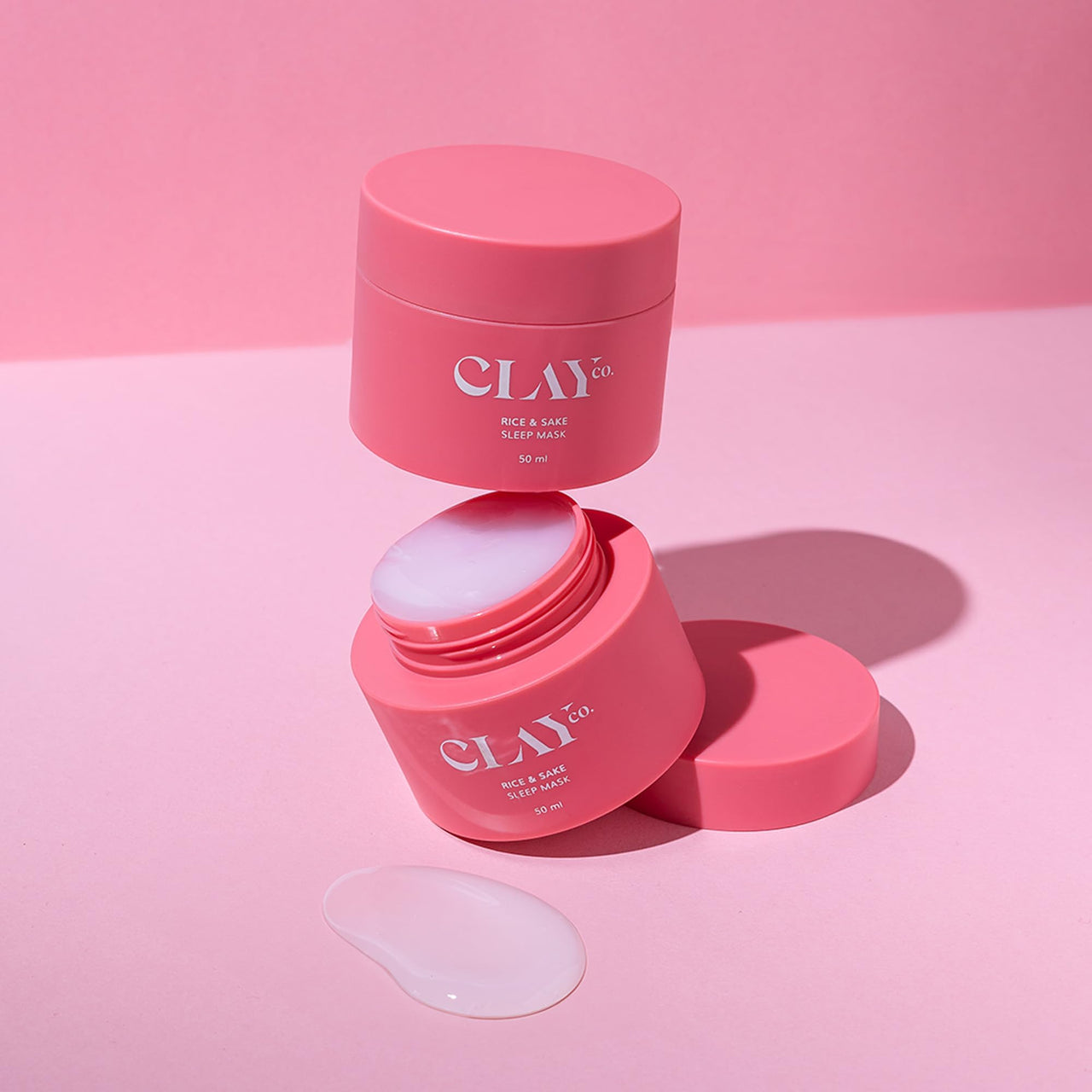 Clayco Hydrating Rice & Sake Sleep Mask 50 ML | Clay Face Mask for Glowing Skin | Japanese Skincare Collagen Mask | Sulfate-Free Vegan Night Cream For Women | Best Skin Care Product For Glass Skin