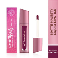 MATTE Majesty Liquid Lipstick Smudged Proof Long Lasting Highly Pigmented Water Proof Matte Liquid Lipstick (Magenta Fentasy)