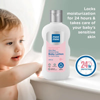 Mee Mee Moisturizing Baby Lotion for Face & Body, Shea, Cocoa Butter & Almond Oil, 24 Hrs Moisturization (400ML)