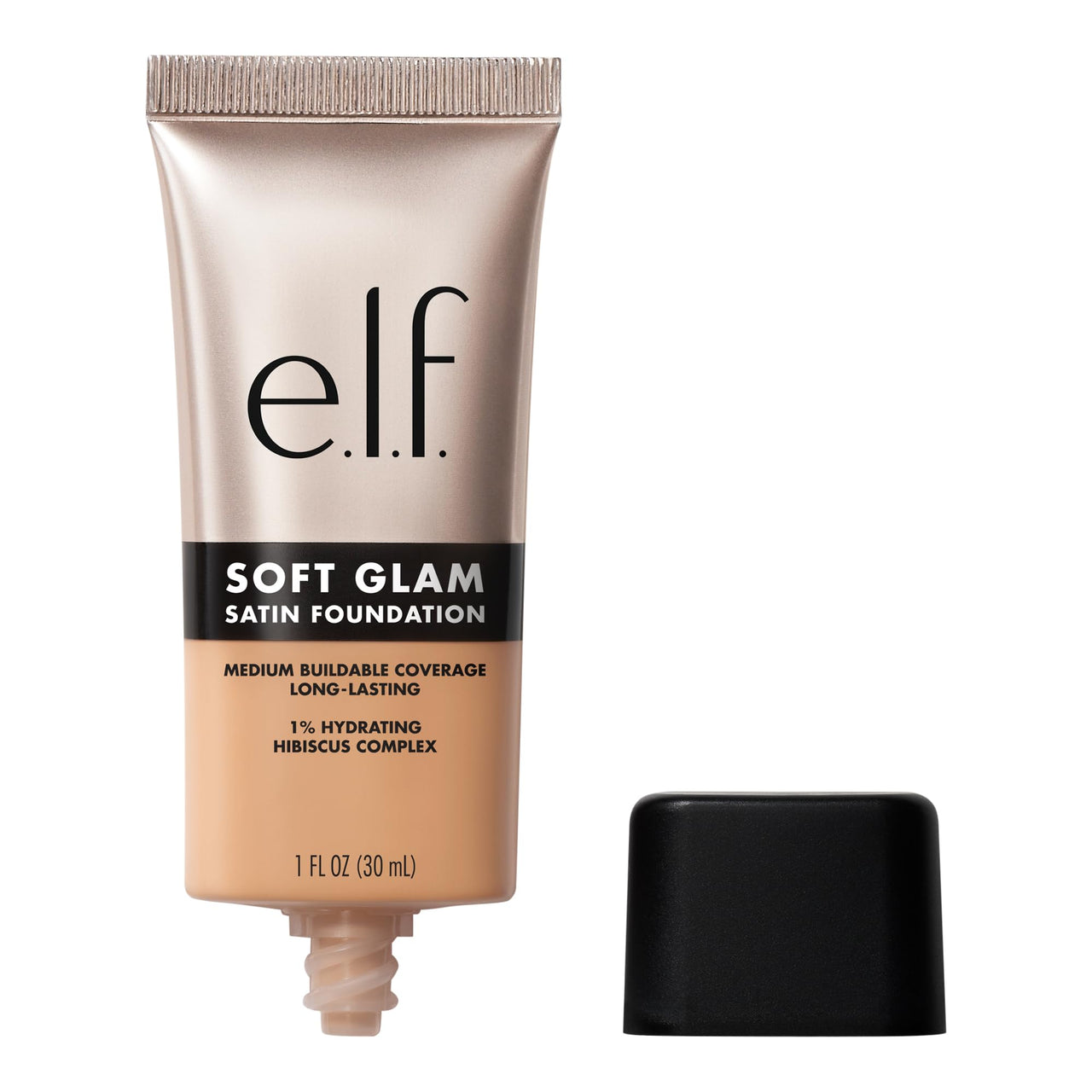 e.l.f. Soft Glam Liquid Foundation Suitabe for All Skin Types, Medium Coverage, Long-Lasting & Buildable Foundation For A Smooth, Satin Finish, Vegan & Cruelty-Free, 31 Medium Neutral