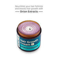 USTRAA Hair Growth Cream - 100g (Set of 2) with Onion Extract, Neelbhringadi, Blackseed Oil - Boosts hair growth, Prevents hair fall - No Parabens, No Mineral Oil