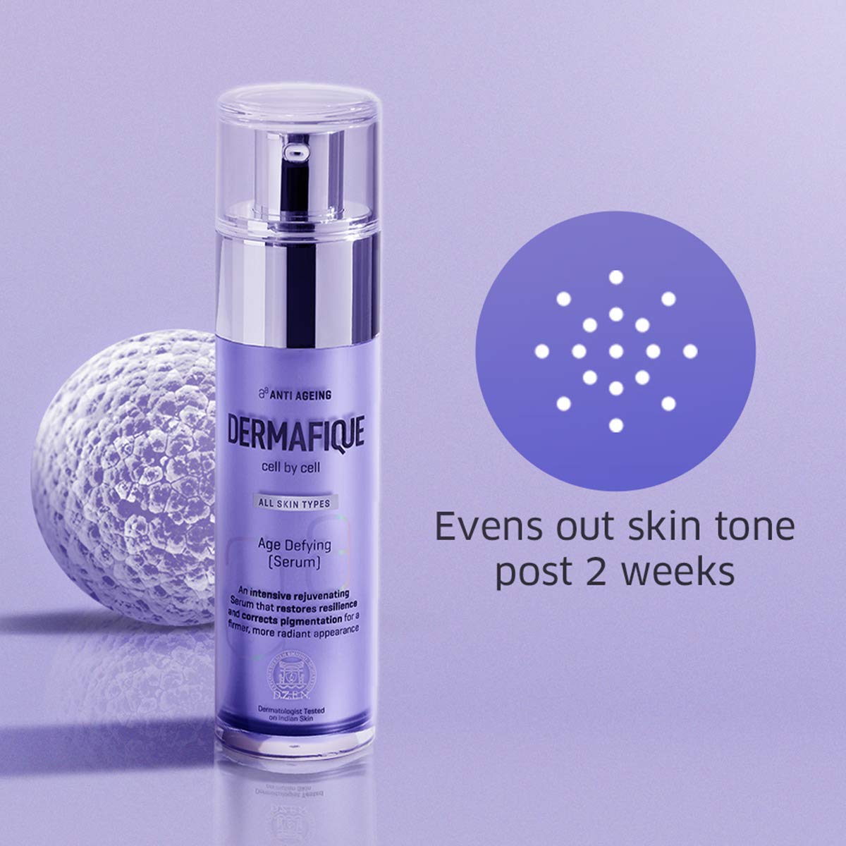 Dermafique Age Defying Face Serum With Vitamin E 50G, Anti-Ageing Serum, Corrects Skin Tone, Pigmentation & Dark Spots, Night Cream For Women Anti Ageing, In 4 Weeks, Dermatologist Tested