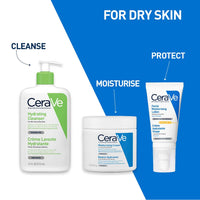 CeraVe Hydrating Cleanser For Normal To Dry Skin (473ml) - Non-Foaming Face Wash with Hyaluronic Acid And Ceramides | Non-Comedogenic, Non-Irritating And Fragrance-Free Cleanser