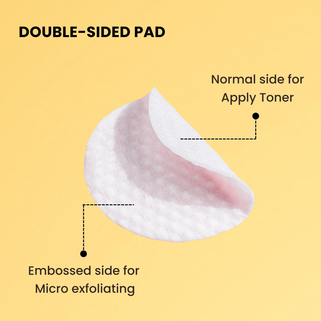 Mirabelle Korea Vitamin Toner Pads | Hydrating & Brightening | Korean Skincare for Glowing Skin | Niacinamide & Vitamin to Reduces Dark Spots | Removes Makeup Residue | 70 Pads