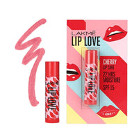 Lakmé Invisible Finish Spf 8 Cream Light Coverage Foundation For All Skin Types, Shade 01, 25Ml And Sheer Lip Love Chapstick, Spf15, Cherry, 4.5 G, 2 Count