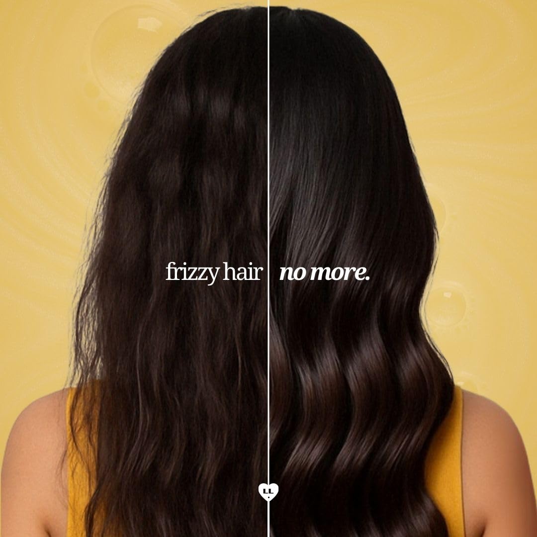 lovelang Mango + Hyaluronic Shampoo | Frizz Control & Hydration Boost | Smoothens & Softens Hair | for Dry, Frizzy Hair| Fruity Mango Scent | 230ml