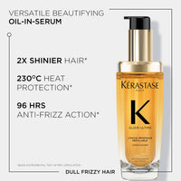 Kérastase Elixir Ultime Hair Oil-In-Serum 75ml | For All Hair Types | 2X Shinier Hair | 96H Anti-Frizz Action | Infused with French Camellia, Marula and Argan Oils