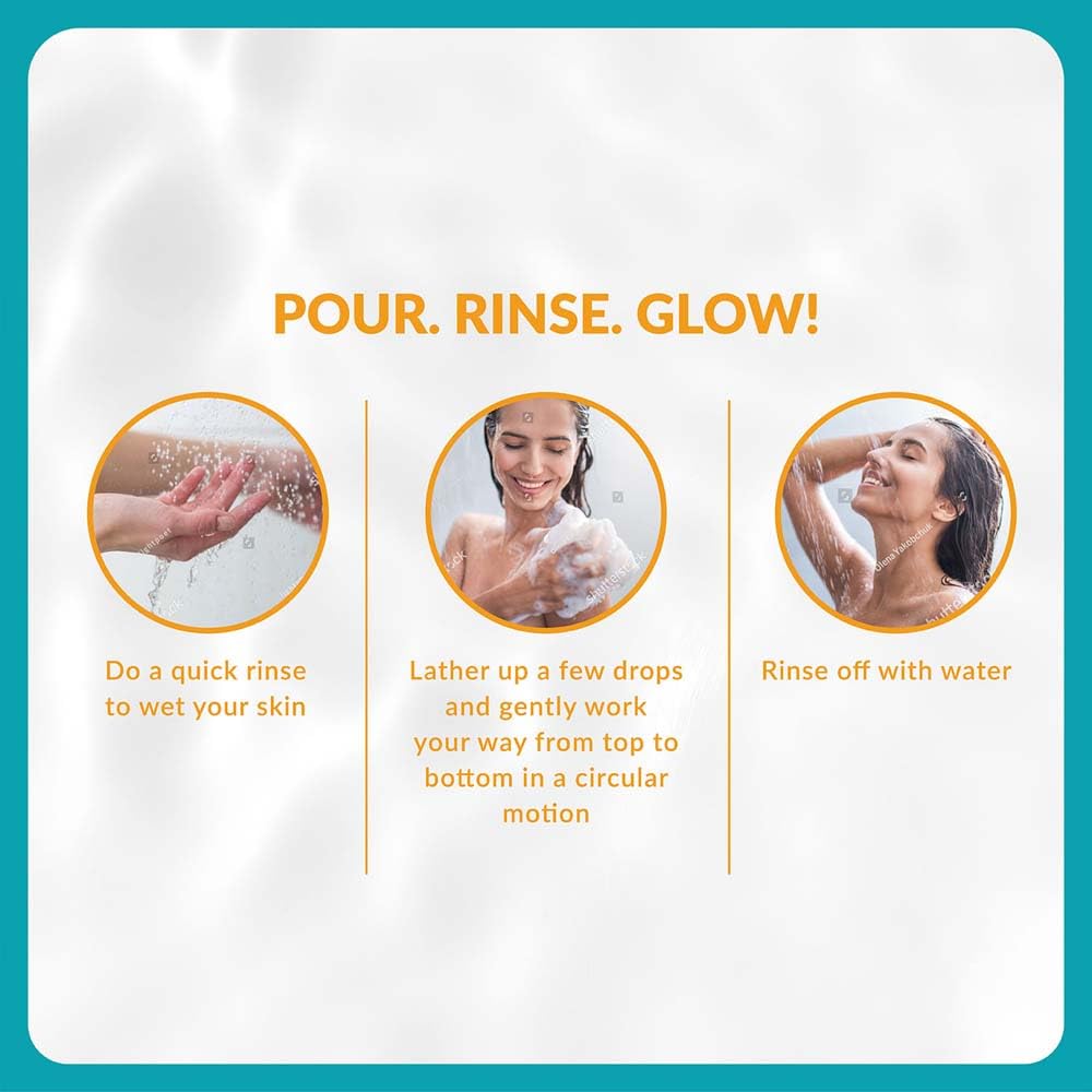 Olivia Body Wash, Tone Brightening Shower Gel With Pure Curcumin Extracts 250Ml - Free From Paraben, Silicone, Harmful Chemicals