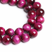 6mm 60PCS Natural Rose Pink Tiger Eye Stone Beads Crystal Spacer Round Loose Beads for Jewelry Making DIY Bracelet Accessories Strand 15 inches Energy Healing Power Rose Tiger Eye Stone 6mm