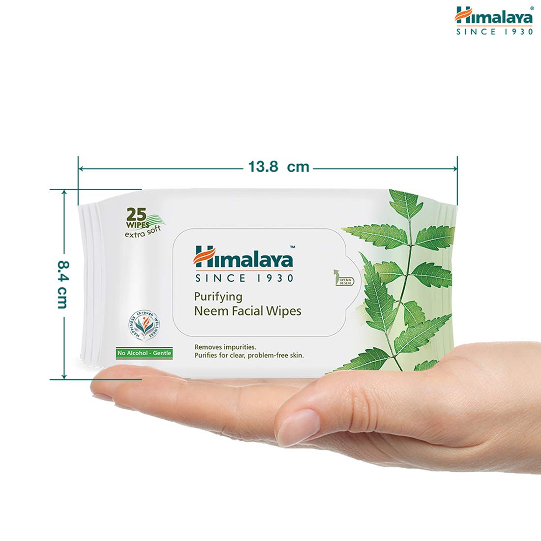 Himalaya Purifying Neem Facial Wipes, 25 Count