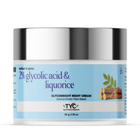 TYC - TRUST YOUR CHOICE Ayurveda Glycobright Night Cream For Revitalized And Radiant Skin With 2% Glycolic And Liqorice, Plant Based - 50 Gm (Pack Of 1)
