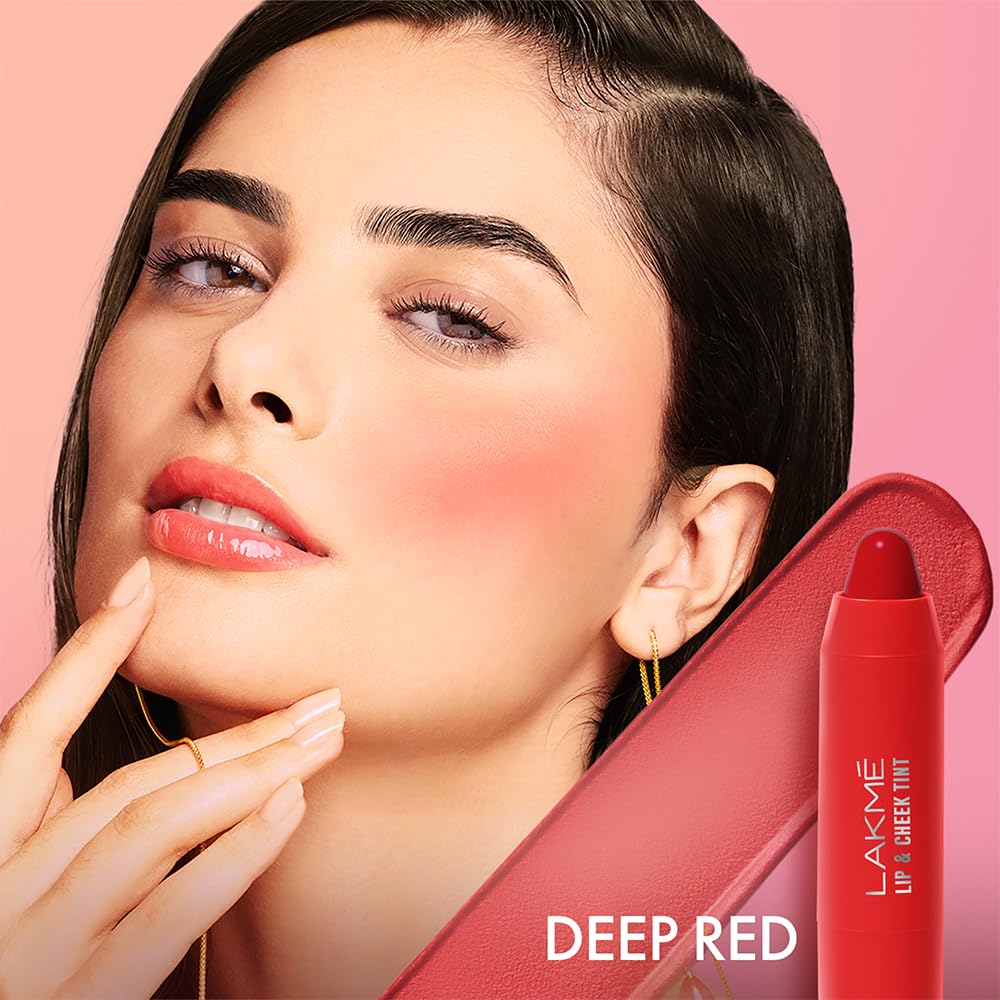Lakmé Natural Lip Love Lip & Cheek Deep Red